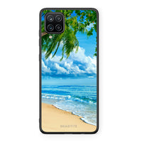 Thumbnail for Samsung A12 Beautiful Beach θήκη από τη Smartfits με σχέδιο στο πίσω μέρος και μαύρο περίβλημα | Smartphone case with colorful back and black bezels by Smartfits