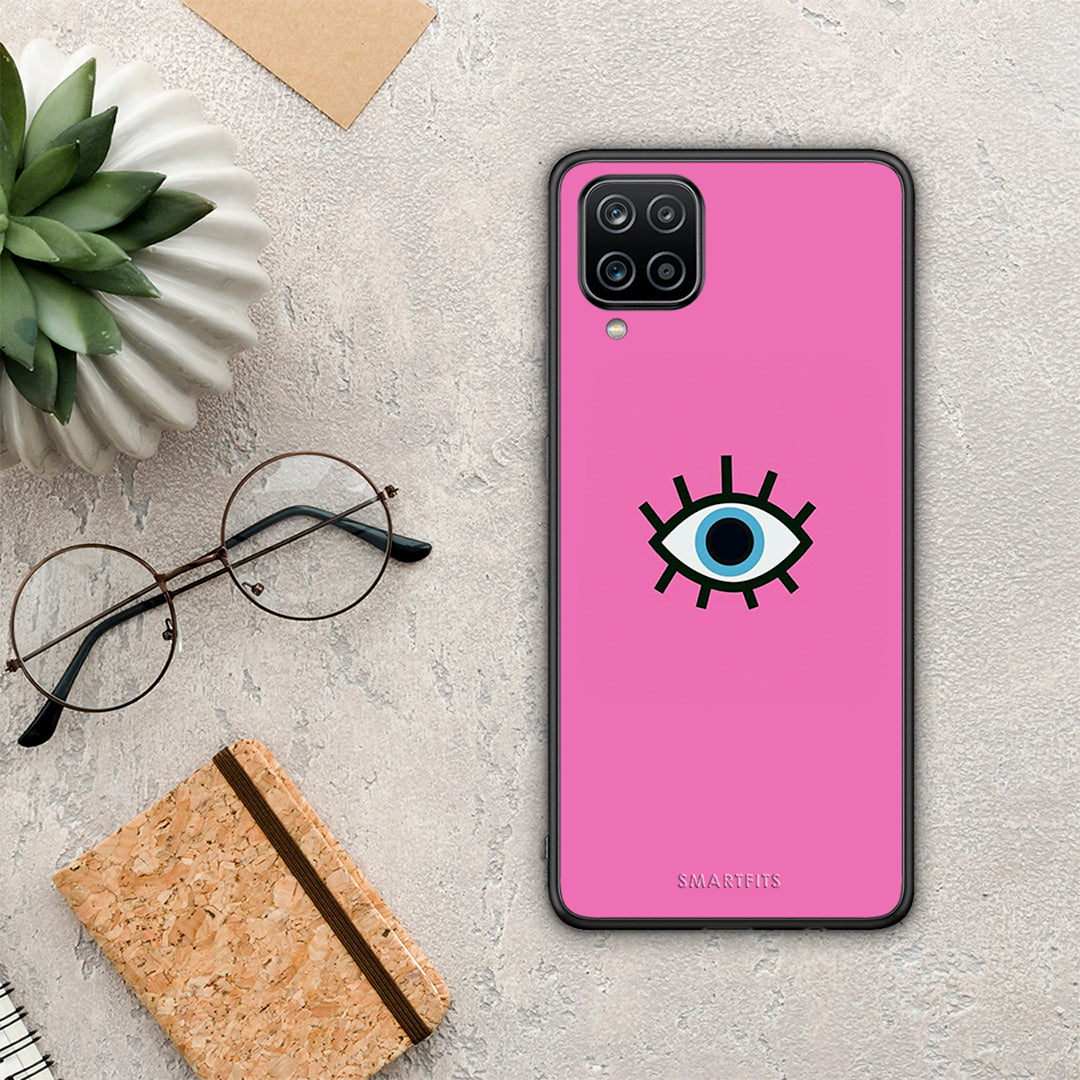 Blue Eye Pink - Samsung Galaxy A12 θήκη