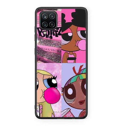 Samsung A12 Bubble Girls Θήκη Αγίου Βαλεντίνου από τη Smartfits με σχέδιο στο πίσω μέρος και μαύρο περίβλημα | Smartphone case with colorful back and black bezels by Smartfits