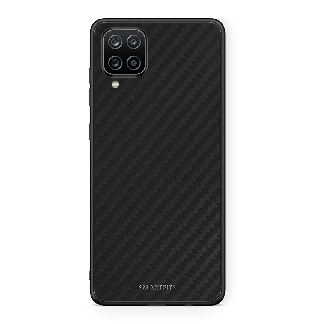 Samsung A12 Carbon Black θήκη από τη Smartfits με σχέδιο στο πίσω μέρος και μαύρο περίβλημα | Smartphone case with colorful back and black bezels by Smartfits