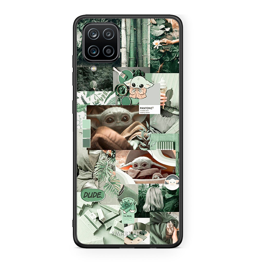 Samsung A12 Collage Dude Θήκη Αγίου Βαλεντίνου από τη Smartfits με σχέδιο στο πίσω μέρος και μαύρο περίβλημα | Smartphone case with colorful back and black bezels by Smartfits