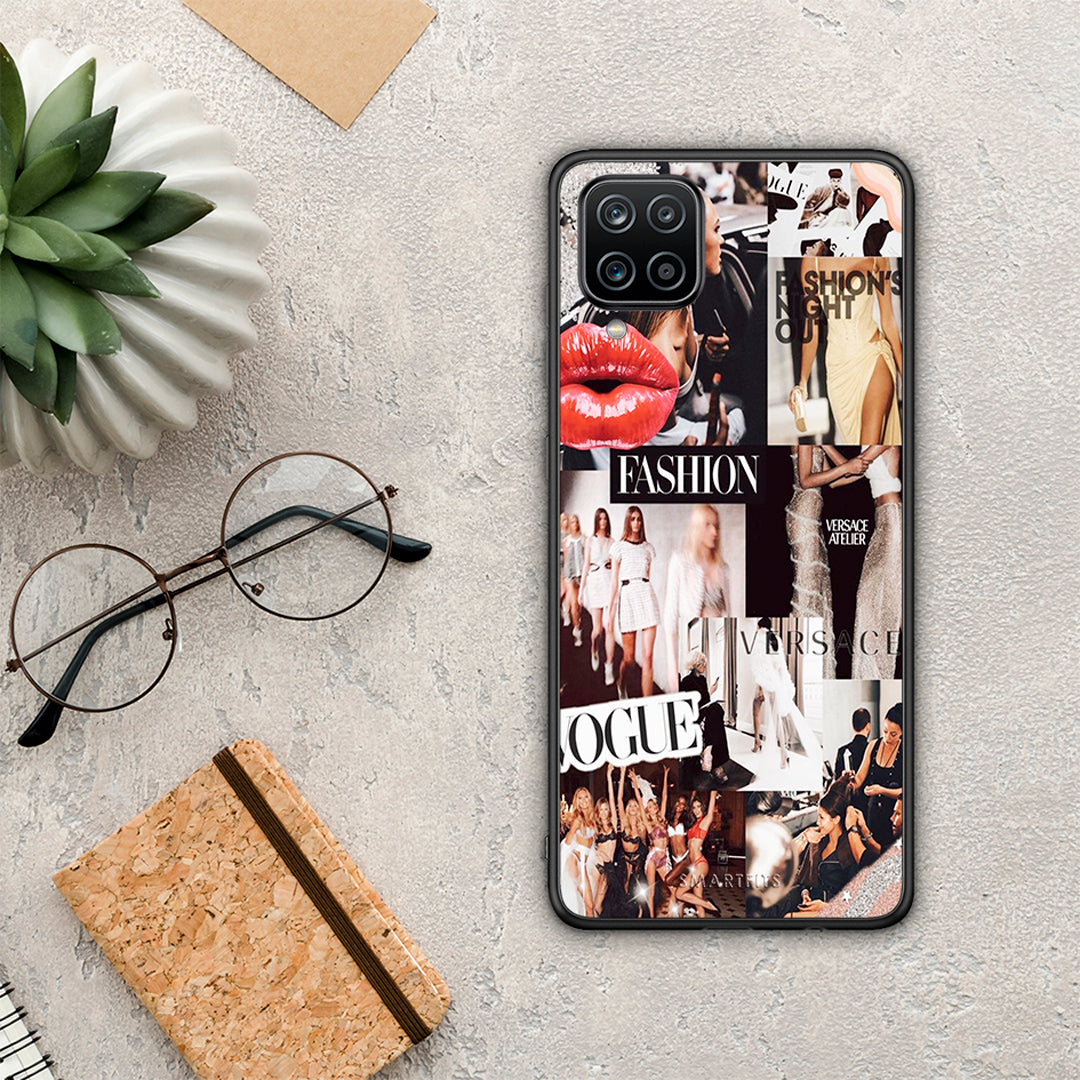 Collage Fashion - Samsung Galaxy A12 θήκη