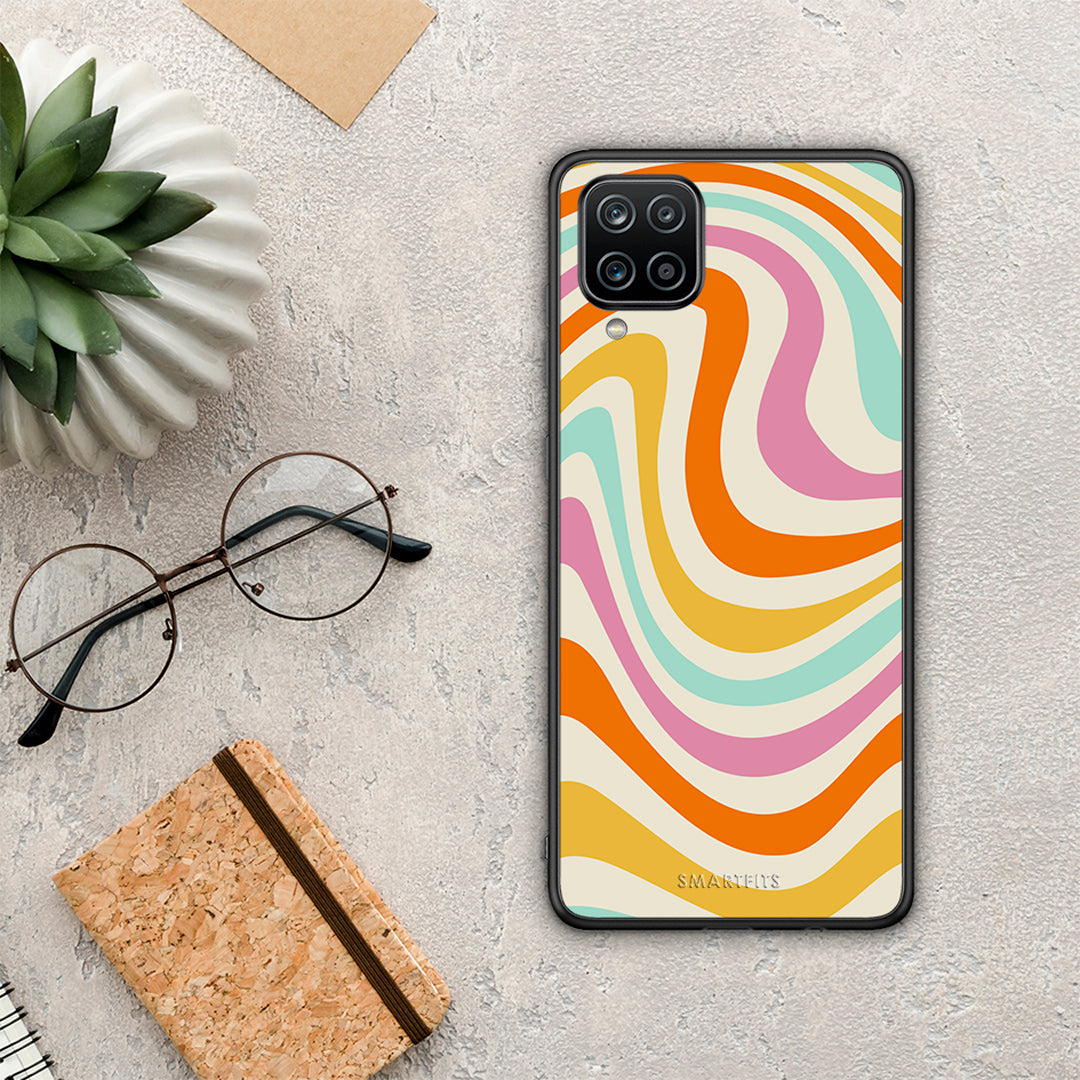 Colourful Waves - Samsung Galaxy A12 θήκη