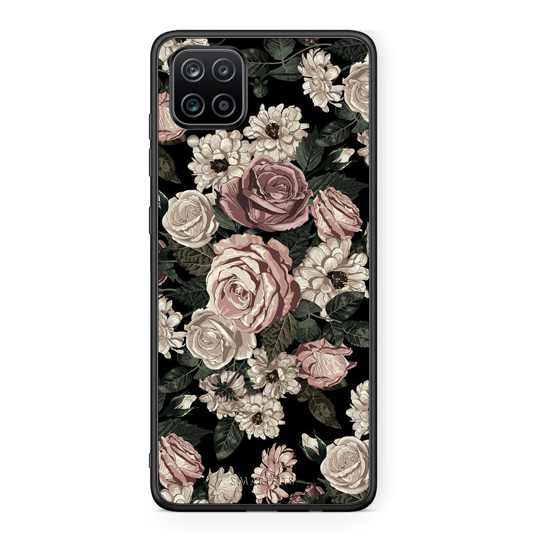 4 - Samsung A12 Wild Roses Flower case, cover, bumper