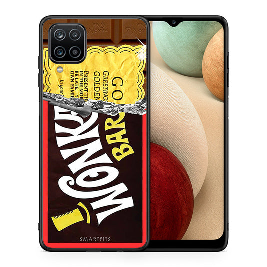 Θήκη Samsung A12 Golden Ticket από τη Smartfits με σχέδιο στο πίσω μέρος και μαύρο περίβλημα | Samsung A12 Golden Ticket case with colorful back and black bezels