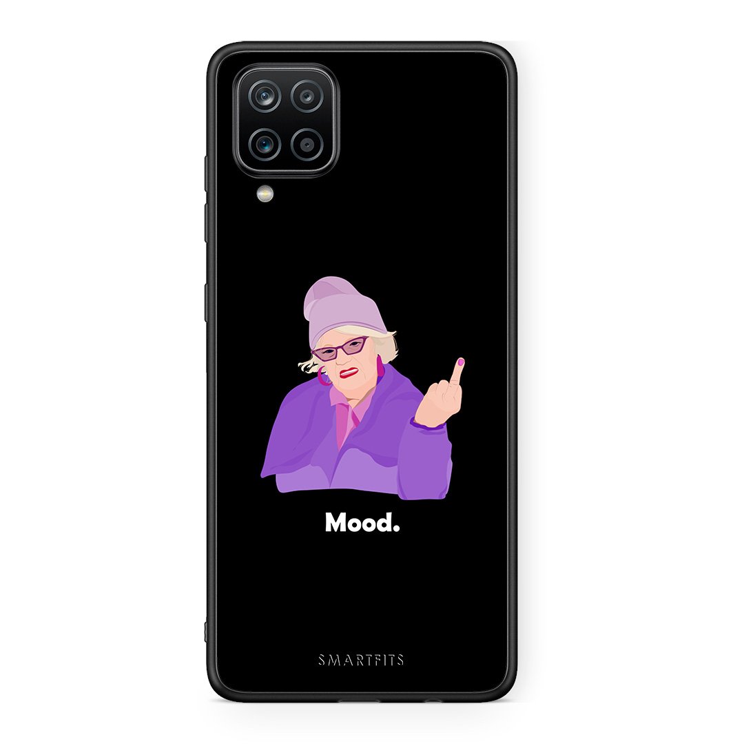 Samsung A12 Grandma Mood Black θήκη από τη Smartfits με σχέδιο στο πίσω μέρος και μαύρο περίβλημα | Smartphone case with colorful back and black bezels by Smartfits