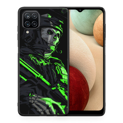 Θήκη Αγίου Βαλεντίνου Samsung A12 Green Soldier από τη Smartfits με σχέδιο στο πίσω μέρος και μαύρο περίβλημα | Samsung A12 Green Soldier case with colorful back and black bezels