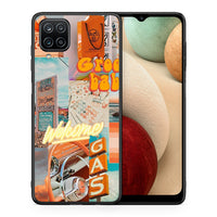Thumbnail for Θήκη Αγίου Βαλεντίνου Samsung A12 Groovy Babe από τη Smartfits με σχέδιο στο πίσω μέρος και μαύρο περίβλημα | Samsung A12 Groovy Babe case with colorful back and black bezels