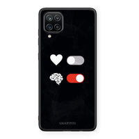 Thumbnail for Samsung A12 Heart Vs Brain Θήκη Αγίου Βαλεντίνου από τη Smartfits με σχέδιο στο πίσω μέρος και μαύρο περίβλημα | Smartphone case with colorful back and black bezels by Smartfits