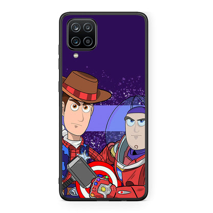 Samsung A12 Infinity Story θήκη από τη Smartfits με σχέδιο στο πίσω μέρος και μαύρο περίβλημα | Smartphone case with colorful back and black bezels by Smartfits