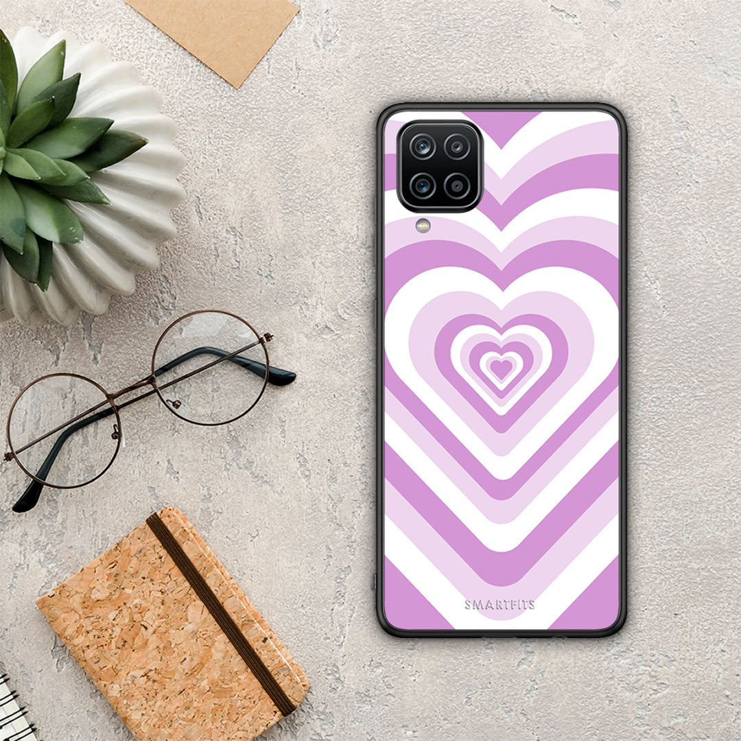 Lilac Hearts - Samsung Galaxy A12 θήκη