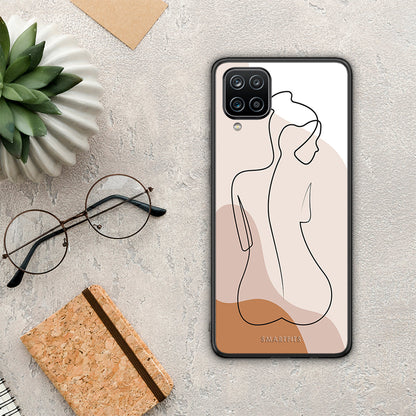 LineArt Woman - Samsung Galaxy A12 θήκη
