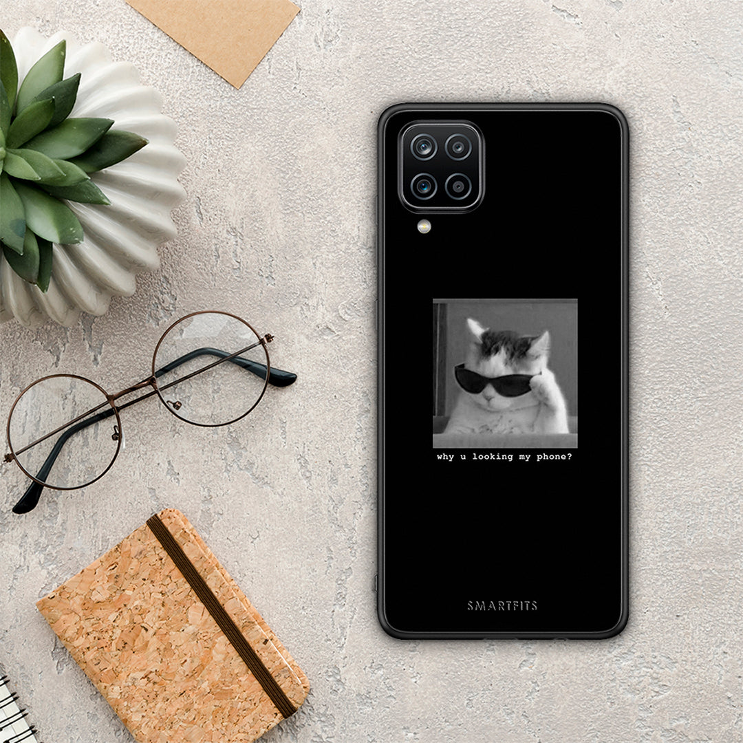Meme Cat - Samsung Galaxy A12 θήκη