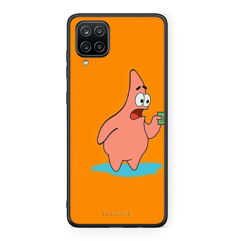 Samsung A12 No Money 1 Θήκη Αγίου Βαλεντίνου από τη Smartfits με σχέδιο στο πίσω μέρος και μαύρο περίβλημα | Smartphone case with colorful back and black bezels by Smartfits