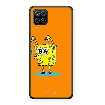 Samsung A12 No Money 2 Θήκη Αγίου Βαλεντίνου από τη Smartfits με σχέδιο στο πίσω μέρος και μαύρο περίβλημα | Smartphone case with colorful back and black bezels by Smartfits