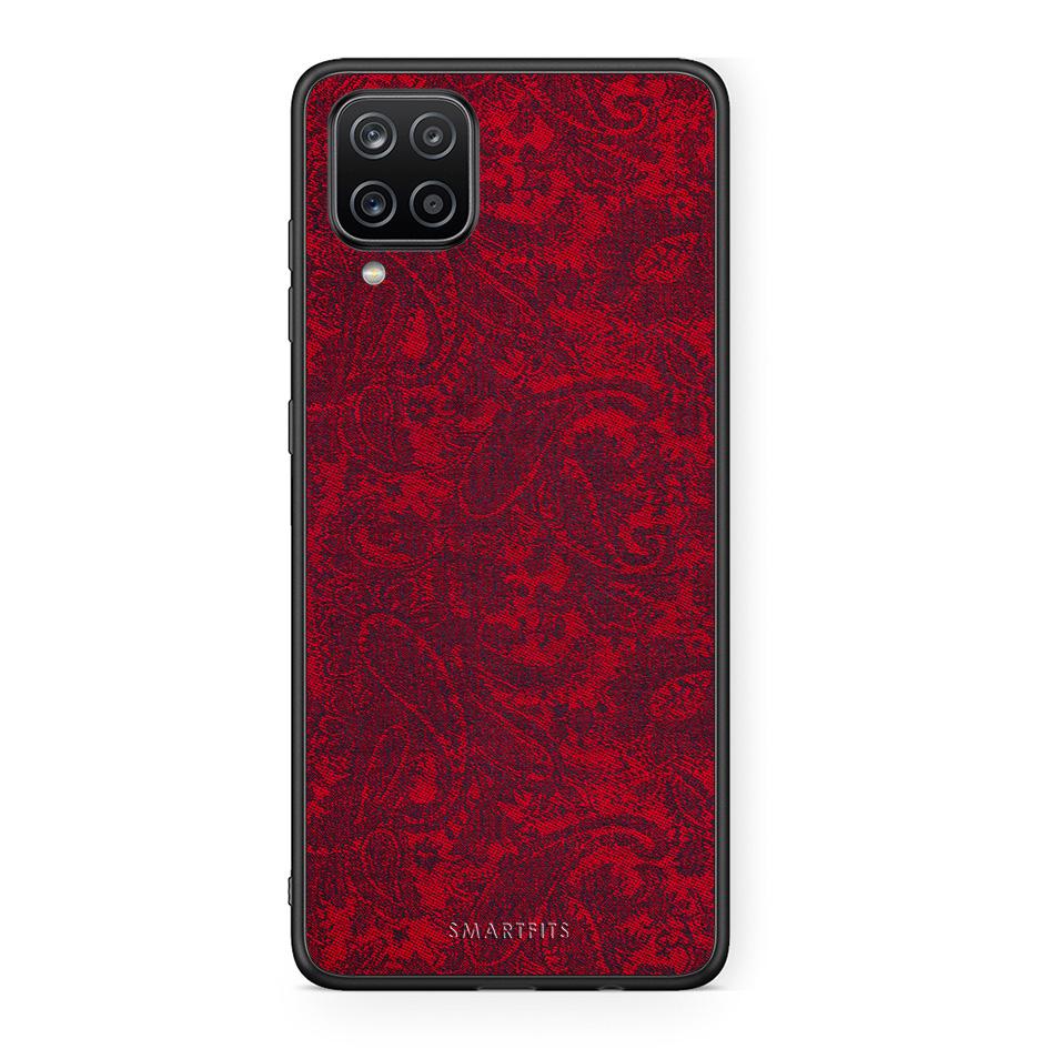 Samsung A12 Paisley Cashmere θήκη από τη Smartfits με σχέδιο στο πίσω μέρος και μαύρο περίβλημα | Smartphone case with colorful back and black bezels by Smartfits