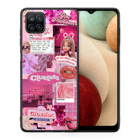 Thumbnail for Θήκη Αγίου Βαλεντίνου Samsung A12 Pink Love από τη Smartfits με σχέδιο στο πίσω μέρος και μαύρο περίβλημα | Samsung A12 Pink Love case with colorful back and black bezels