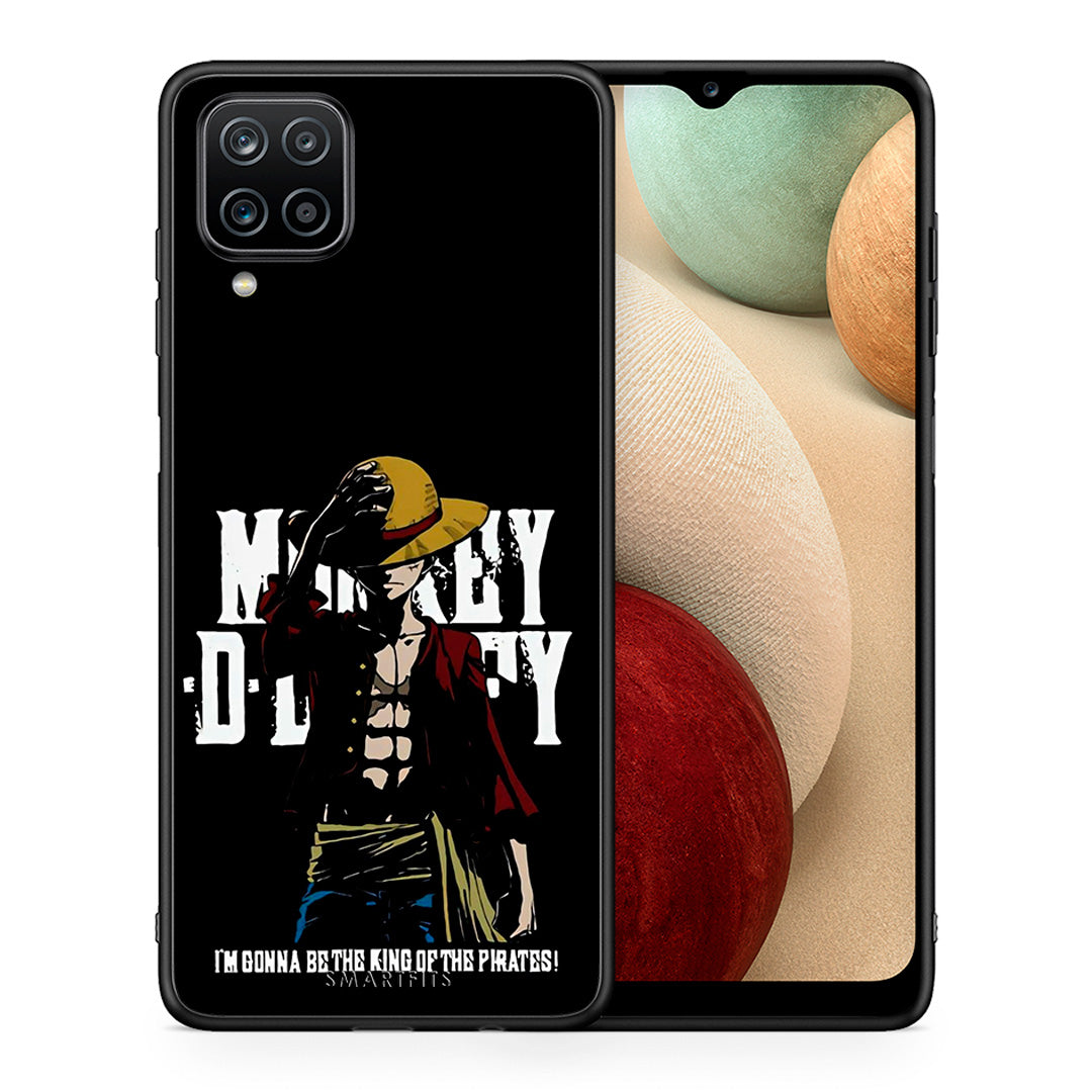 Θήκη Samsung A12 Pirate King από τη Smartfits με σχέδιο στο πίσω μέρος και μαύρο περίβλημα | Samsung A12 Pirate King case with colorful back and black bezels