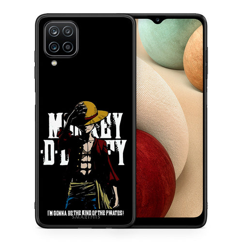 Θήκη Samsung A12 Pirate King από τη Smartfits με σχέδιο στο πίσω μέρος και μαύρο περίβλημα | Samsung A12 Pirate King case with colorful back and black bezels