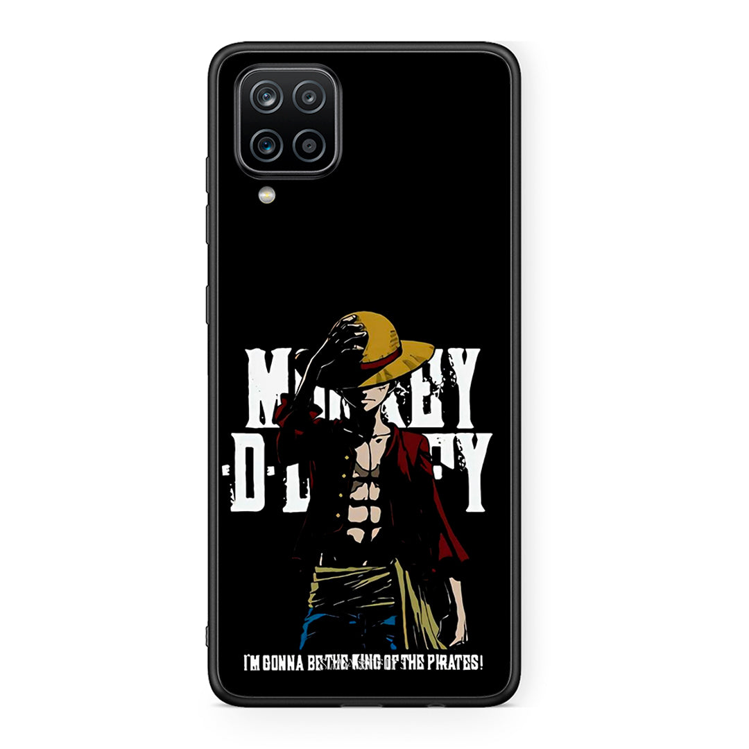Samsung A12 Pirate King θήκη από τη Smartfits με σχέδιο στο πίσω μέρος και μαύρο περίβλημα | Smartphone case with colorful back and black bezels by Smartfits