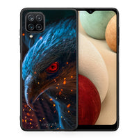 Thumbnail for Θήκη Samsung A12 Eagle PopArt από τη Smartfits με σχέδιο στο πίσω μέρος και μαύρο περίβλημα | Samsung A12 Eagle PopArt case with colorful back and black bezels