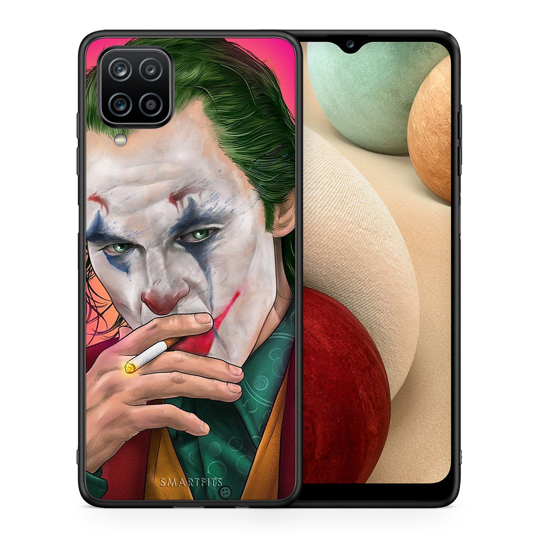 Θήκη Samsung A12 JokesOnU PopArt από τη Smartfits με σχέδιο στο πίσω μέρος και μαύρο περίβλημα | Samsung A12 JokesOnU PopArt case with colorful back and black bezels