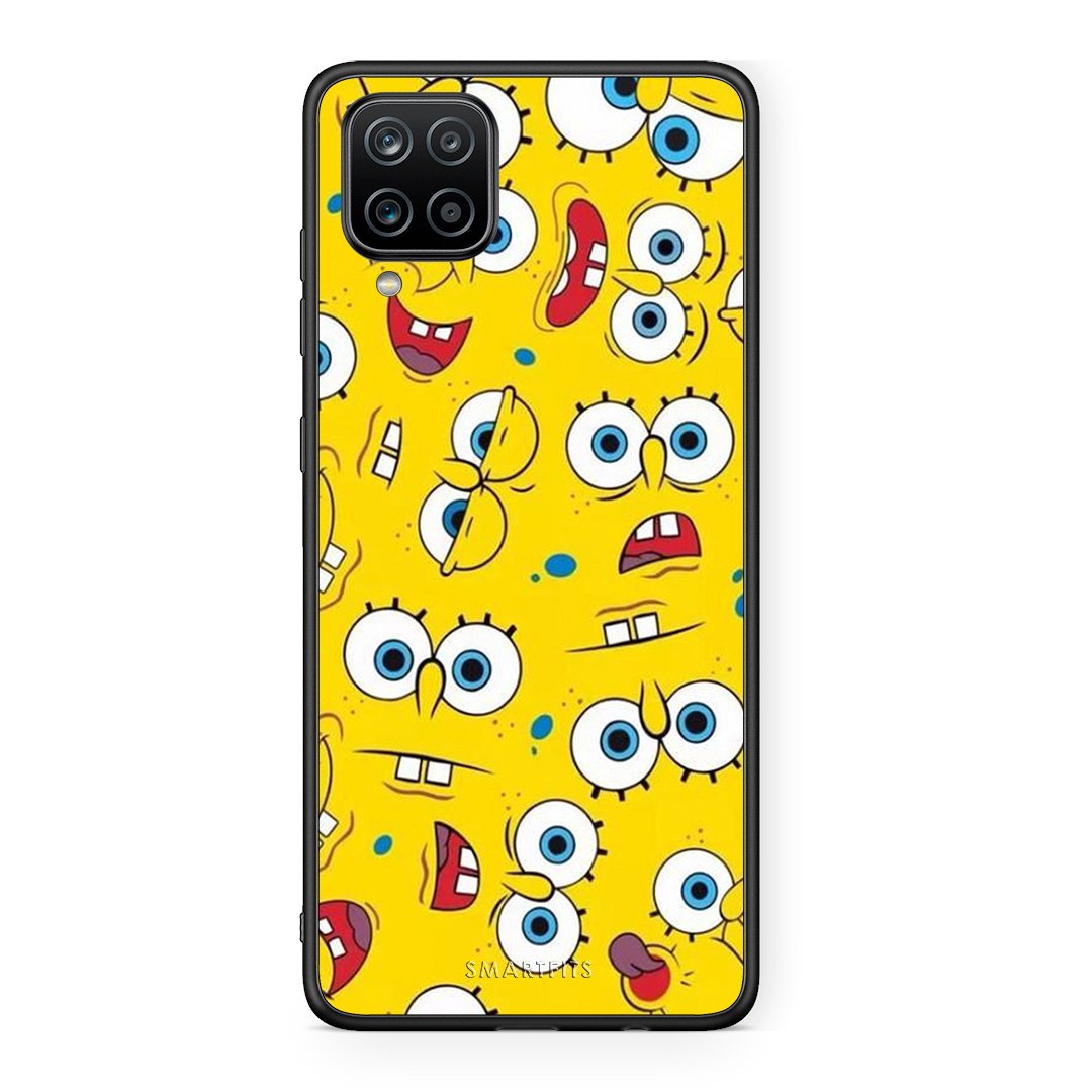 4 - Samsung A12 Sponge PopArt case, cover, bumper
