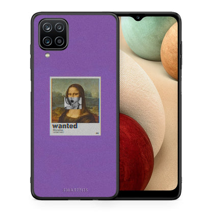 Θήκη Samsung A12 Monalisa Popart από τη Smartfits με σχέδιο στο πίσω μέρος και μαύρο περίβλημα | Samsung A12 Monalisa Popart case with colorful back and black bezels