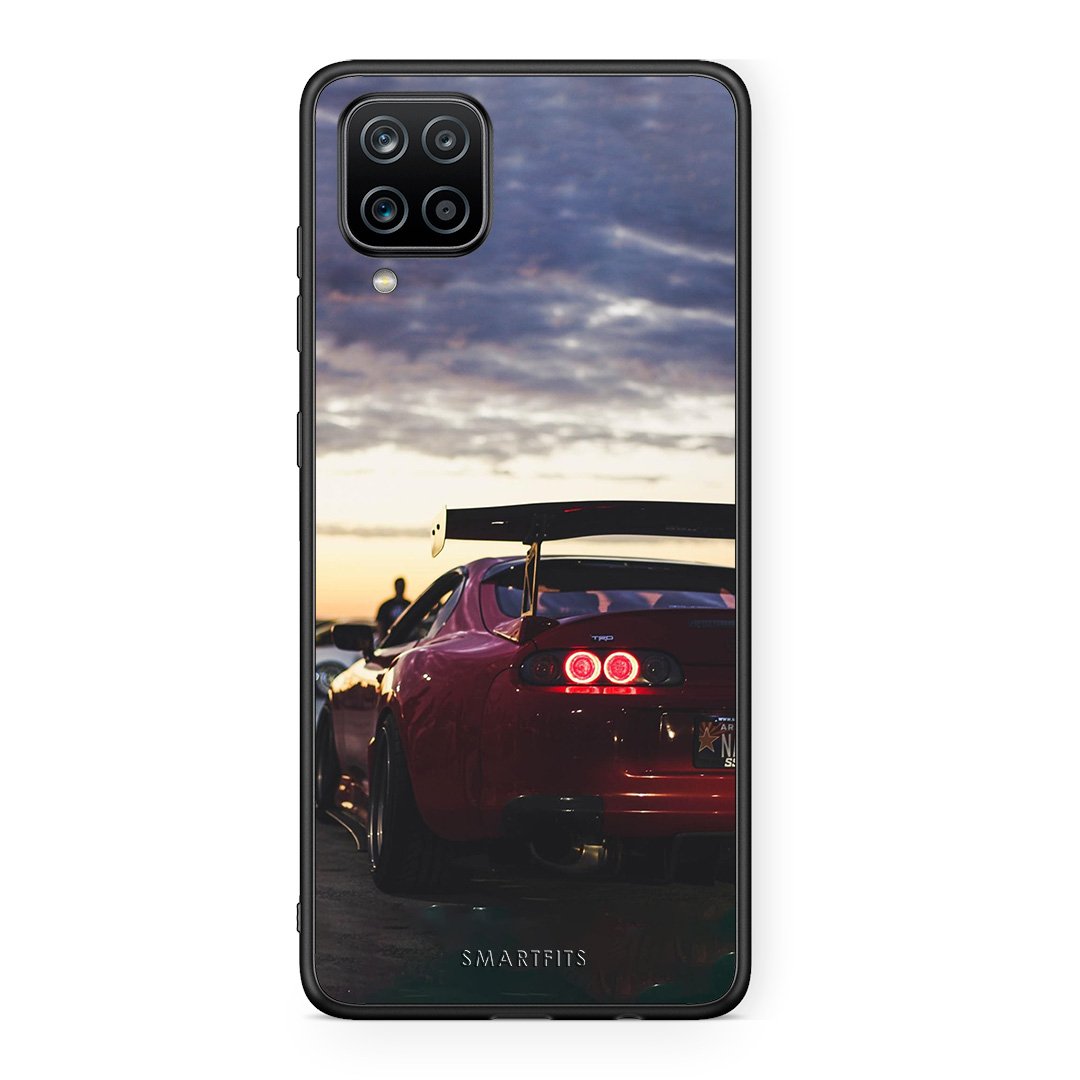 Samsung A12 Racing Supra θήκη από τη Smartfits με σχέδιο στο πίσω μέρος και μαύρο περίβλημα | Smartphone case with colorful back and black bezels by Smartfits