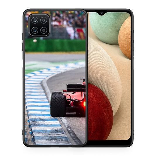 Θήκη Samsung A12 Racing Vibes από τη Smartfits με σχέδιο στο πίσω μέρος και μαύρο περίβλημα | Samsung A12 Racing Vibes case with colorful back and black bezels