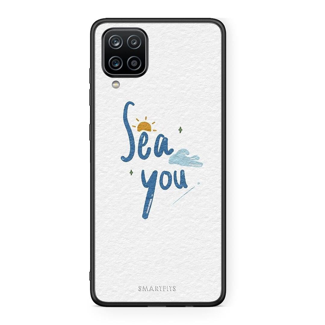 Samsung A12 Sea You Θήκη από τη Smartfits με σχέδιο στο πίσω μέρος και μαύρο περίβλημα | Smartphone case with colorful back and black bezels by Smartfits