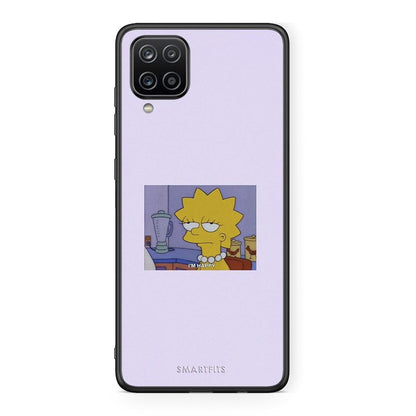 Samsung A12 So Happy θήκη από τη Smartfits με σχέδιο στο πίσω μέρος και μαύρο περίβλημα | Smartphone case with colorful back and black bezels by Smartfits