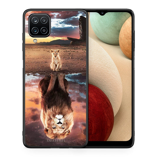 Θήκη Αγίου Βαλεντίνου Samsung A12 Sunset Dreams από τη Smartfits με σχέδιο στο πίσω μέρος και μαύρο περίβλημα | Samsung A12 Sunset Dreams case with colorful back and black bezels