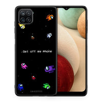 Thumbnail for Θήκη Samsung A12 AFK Text από τη Smartfits με σχέδιο στο πίσω μέρος και μαύρο περίβλημα | Samsung A12 AFK Text case with colorful back and black bezels