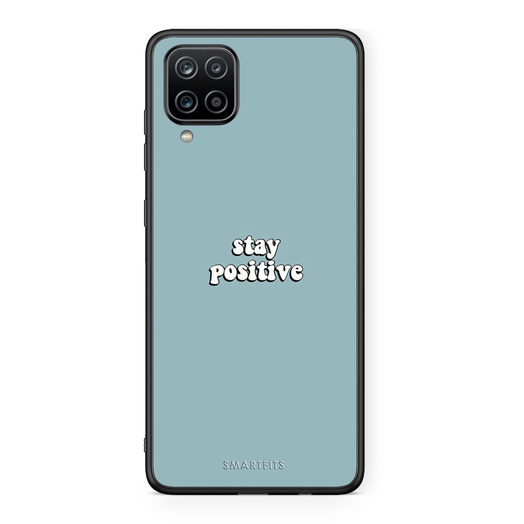 4 - Samsung A12 Positive Text case, cover, bumper