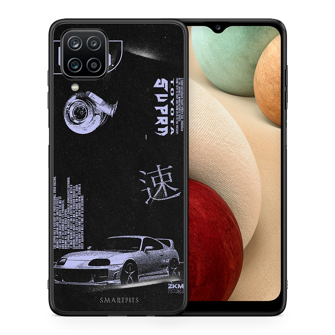 Θήκη Αγίου Βαλεντίνου Samsung A12 Tokyo Drift από τη Smartfits με σχέδιο στο πίσω μέρος και μαύρο περίβλημα | Samsung A12 Tokyo Drift case with colorful back and black bezels