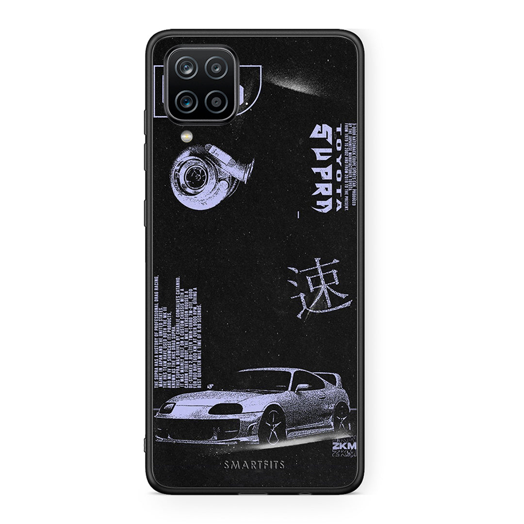 Samsung A12 Tokyo Drift Θήκη Αγίου Βαλεντίνου από τη Smartfits με σχέδιο στο πίσω μέρος και μαύρο περίβλημα | Smartphone case with colorful back and black bezels by Smartfits
