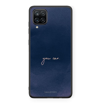 Samsung A12 You Can θήκη από τη Smartfits με σχέδιο στο πίσω μέρος και μαύρο περίβλημα | Smartphone case with colorful back and black bezels by Smartfits