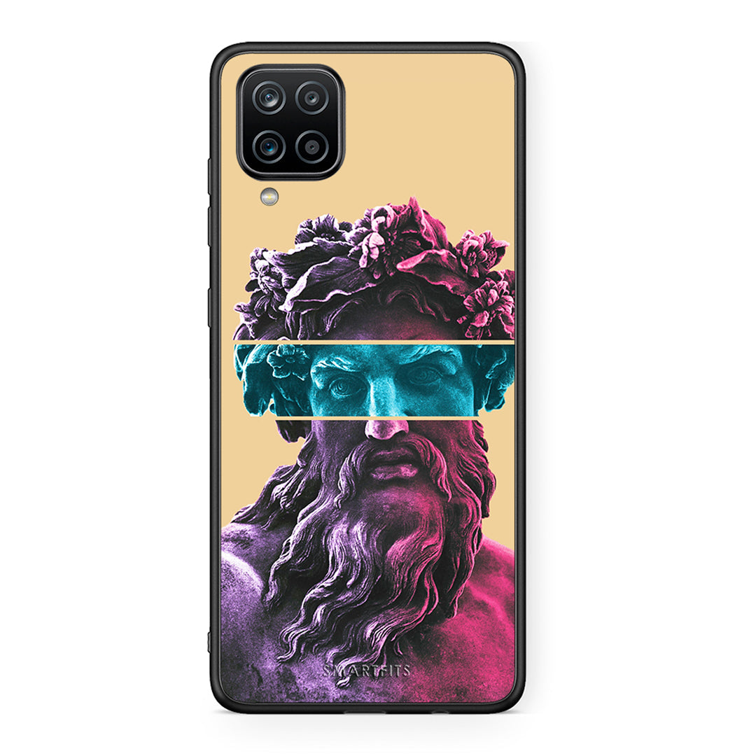 Samsung A12 Zeus Art Θήκη Αγίου Βαλεντίνου από τη Smartfits με σχέδιο στο πίσω μέρος και μαύρο περίβλημα | Smartphone case with colorful back and black bezels by Smartfits
