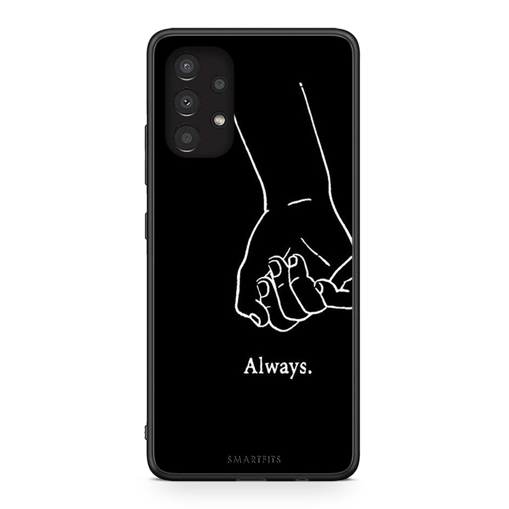Samsung A13 4G Always & Forever 1 Θήκη Αγίου Βαλεντίνου από τη Smartfits με σχέδιο στο πίσω μέρος και μαύρο περίβλημα | Smartphone case with colorful back and black bezels by Smartfits