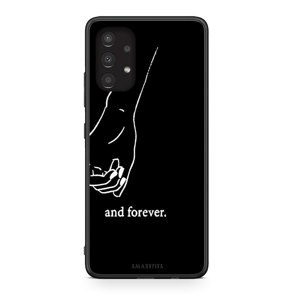 Samsung A13 4G Always & Forever 2 Θήκη Αγίου Βαλεντίνου από τη Smartfits με σχέδιο στο πίσω μέρος και μαύρο περίβλημα | Smartphone case with colorful back and black bezels by Smartfits