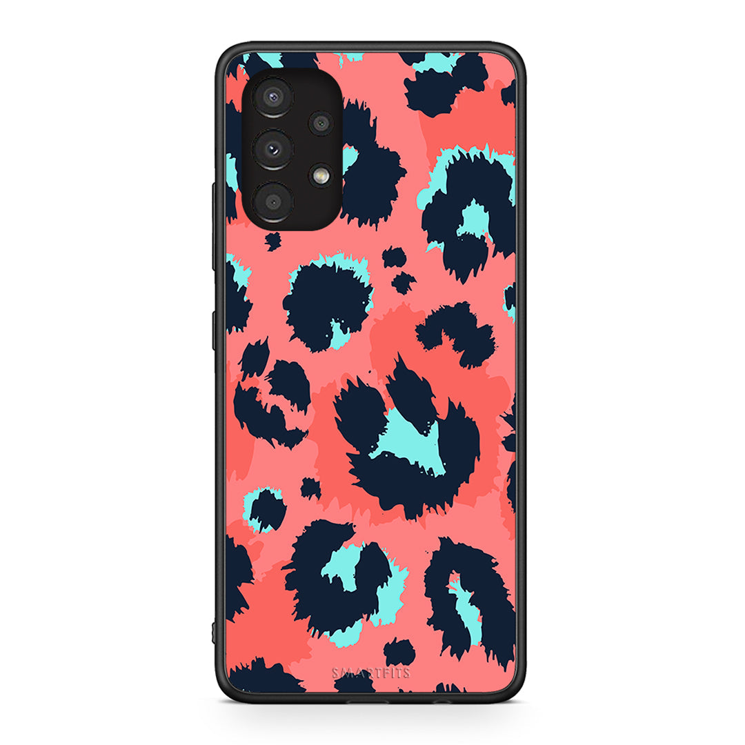 22 - Samsung A13 4G Pink Leopard Animal case, cover, bumper