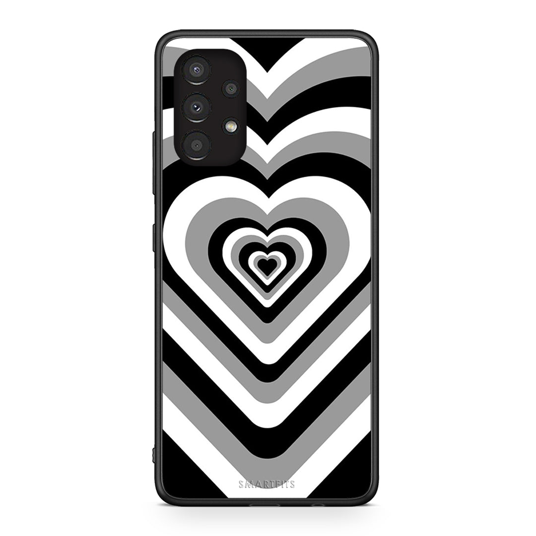 Samsung A13 4G Black Hearts θήκη από τη Smartfits με σχέδιο στο πίσω μέρος και μαύρο περίβλημα | Smartphone case with colorful back and black bezels by Smartfits