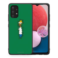 Thumbnail for Θήκη Αγίου Βαλεντίνου Samsung A13 4G Bush Man από τη Smartfits με σχέδιο στο πίσω μέρος και μαύρο περίβλημα | Samsung A13 4G Bush Man case with colorful back and black bezels