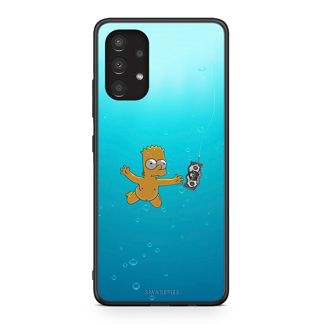 Samsung A13 4G Chasing Money θήκη από τη Smartfits με σχέδιο στο πίσω μέρος και μαύρο περίβλημα | Smartphone case with colorful back and black bezels by Smartfits