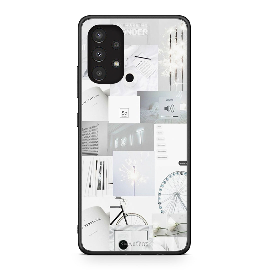 Samsung A13 4G Collage Make Me Wonder Θήκη Αγίου Βαλεντίνου από τη Smartfits με σχέδιο στο πίσω μέρος και μαύρο περίβλημα | Smartphone case with colorful back and black bezels by Smartfits
