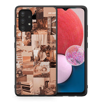 Thumbnail for Θήκη Αγίου Βαλεντίνου Samsung A13 4G Collage You Can από τη Smartfits με σχέδιο στο πίσω μέρος και μαύρο περίβλημα | Samsung A13 4G Collage You Can case with colorful back and black bezels