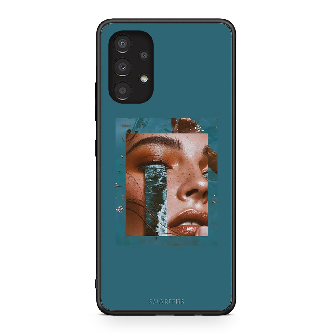 Samsung A13 4G Cry An Ocean θήκη από τη Smartfits με σχέδιο στο πίσω μέρος και μαύρο περίβλημα | Smartphone case with colorful back and black bezels by Smartfits