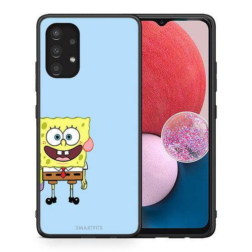Θήκη Samsung A13 4G Friends Bob από τη Smartfits με σχέδιο στο πίσω μέρος και μαύρο περίβλημα | Samsung A13 4G Friends Bob case with colorful back and black bezels