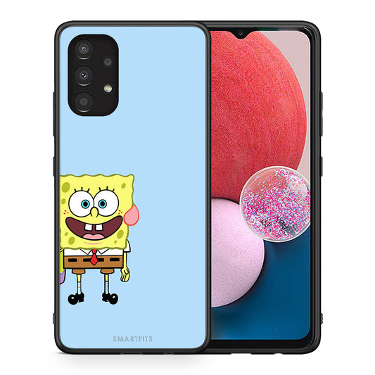 Θήκη Samsung A13 4G Friends Bob από τη Smartfits με σχέδιο στο πίσω μέρος και μαύρο περίβλημα | Samsung A13 4G Friends Bob case with colorful back and black bezels